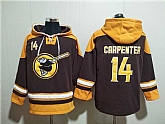 Men's San Diego Padres #14 Matt Carpenter Brown Gold Ageless Must-Have Lace-Up Pullover Hoodie,baseball caps,new era cap wholesale,wholesale hats